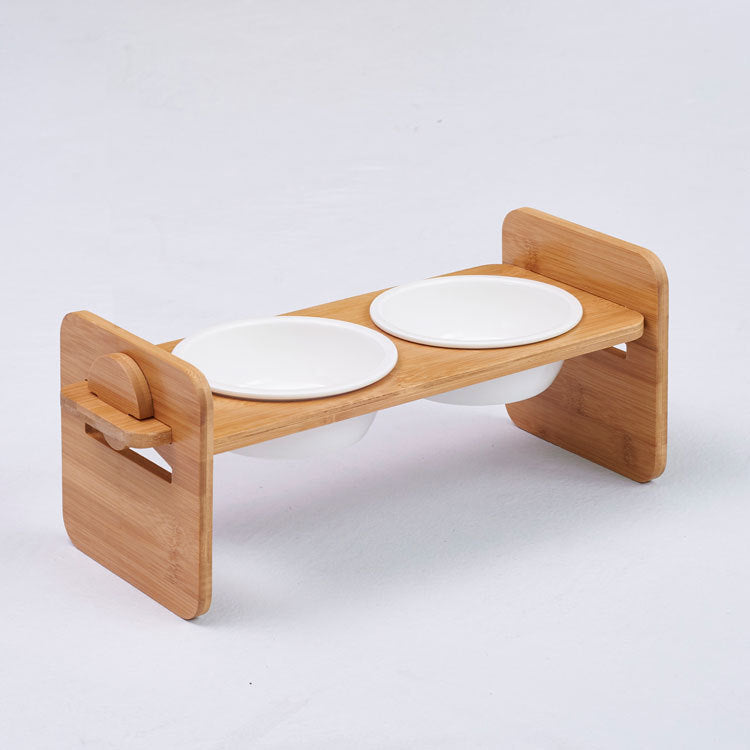 Bamboo single double double bowl bamboo frame