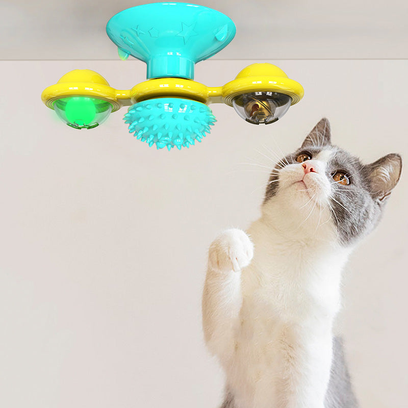 Cat Rotating Windmill Multi-Function Toys Itch Scratching Device