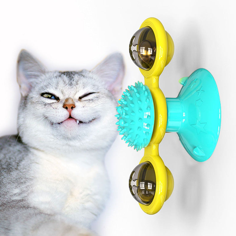 Cat Rotating Windmill Multi-Function Toys Itch Scratching Device