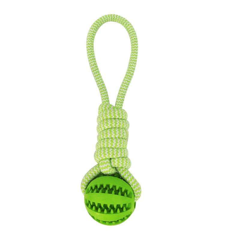 Dog Toys Treat Balls Interactive Hemp Rope Rubber