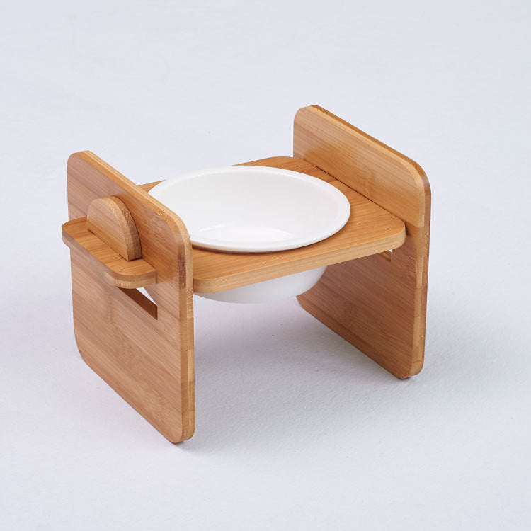 Bamboo single double double bowl bamboo frame