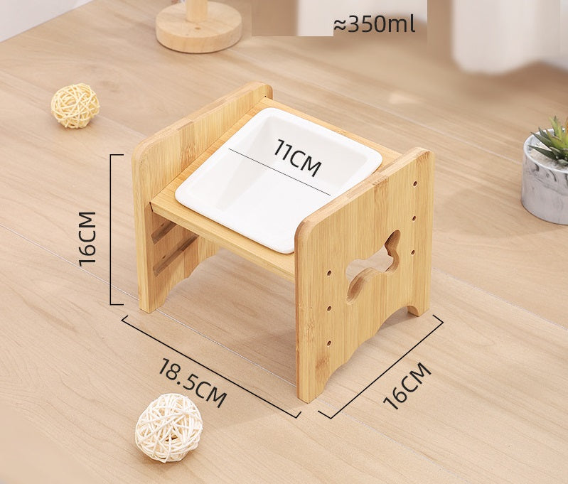 Adjustable Cat Bowl Dog Bowl Neck Protector Pet Supplies