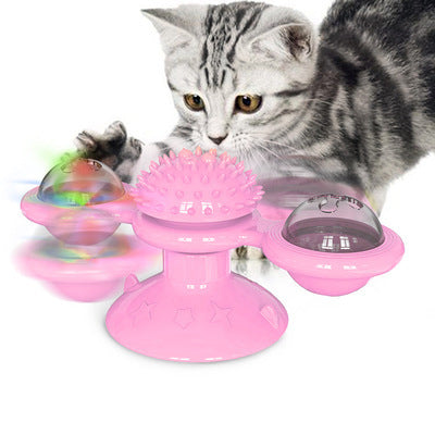 Cat Rotating Windmill Multi-Function Toys Itch Scratching Device